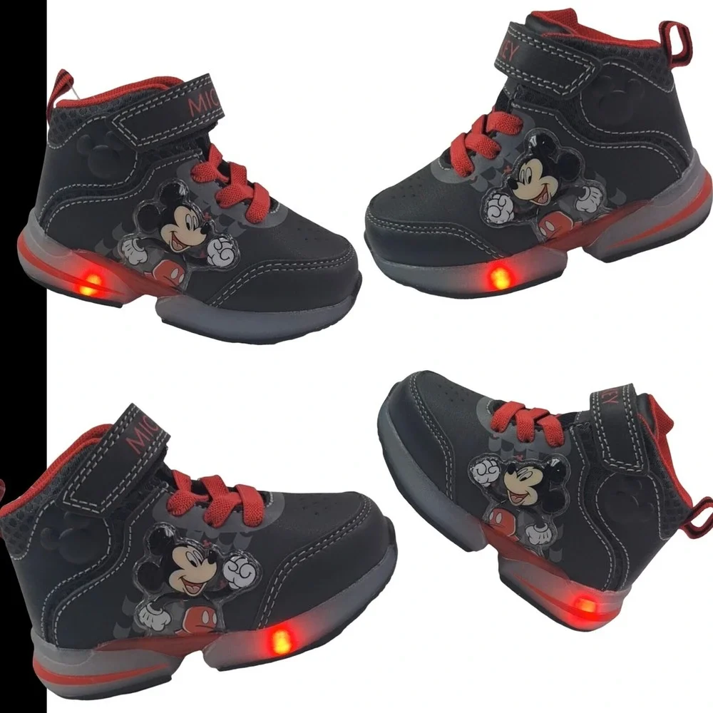 Disney Junior Mickey Mouse Athletic Fun House Boot Shoes Siz 6 (15cm) Color Grey